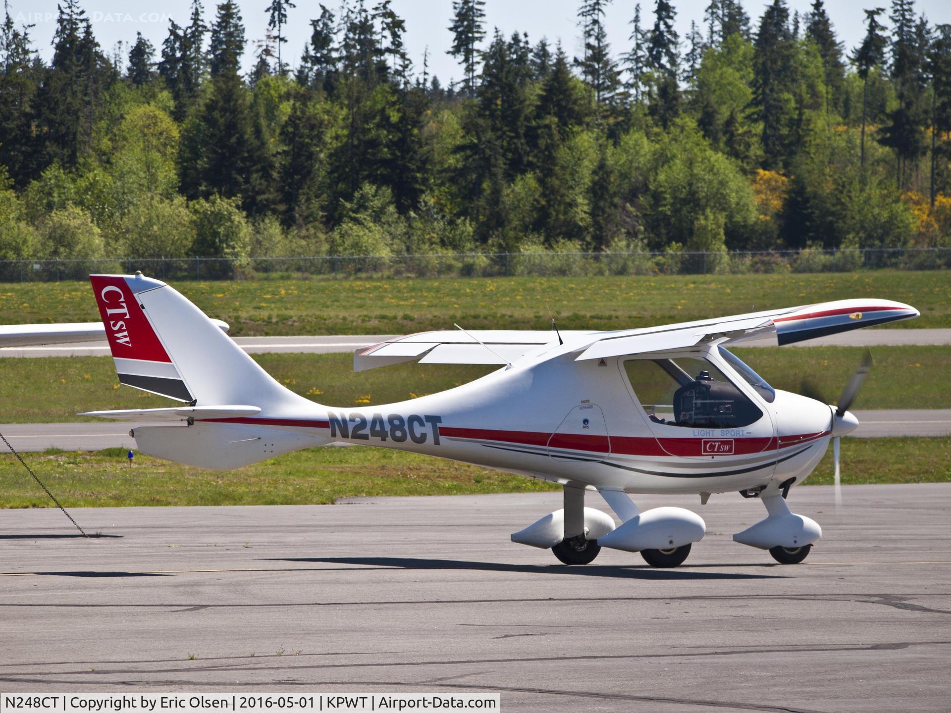 N248CT, 2006 Flight Design CTSW C/N 06-12-15, 2006 CTSW at the Bremerton Airport.