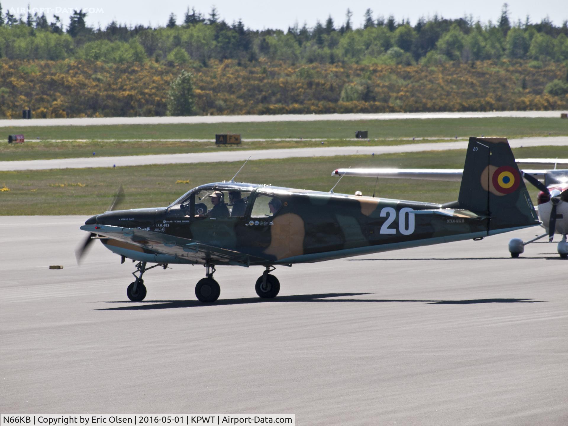 N66KB, 1976 IAR IAR-823 C/N 22, IAR 823 taxing out for takeoff.