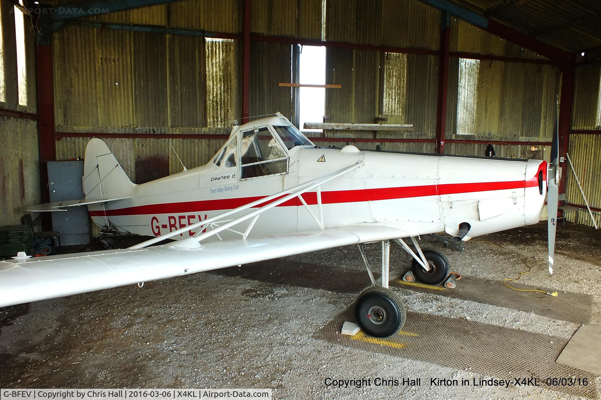 G-BFEV, 1977 Piper PA-25-235 Pawnee C/N 25-7756060, at Kirton in Lyndsey