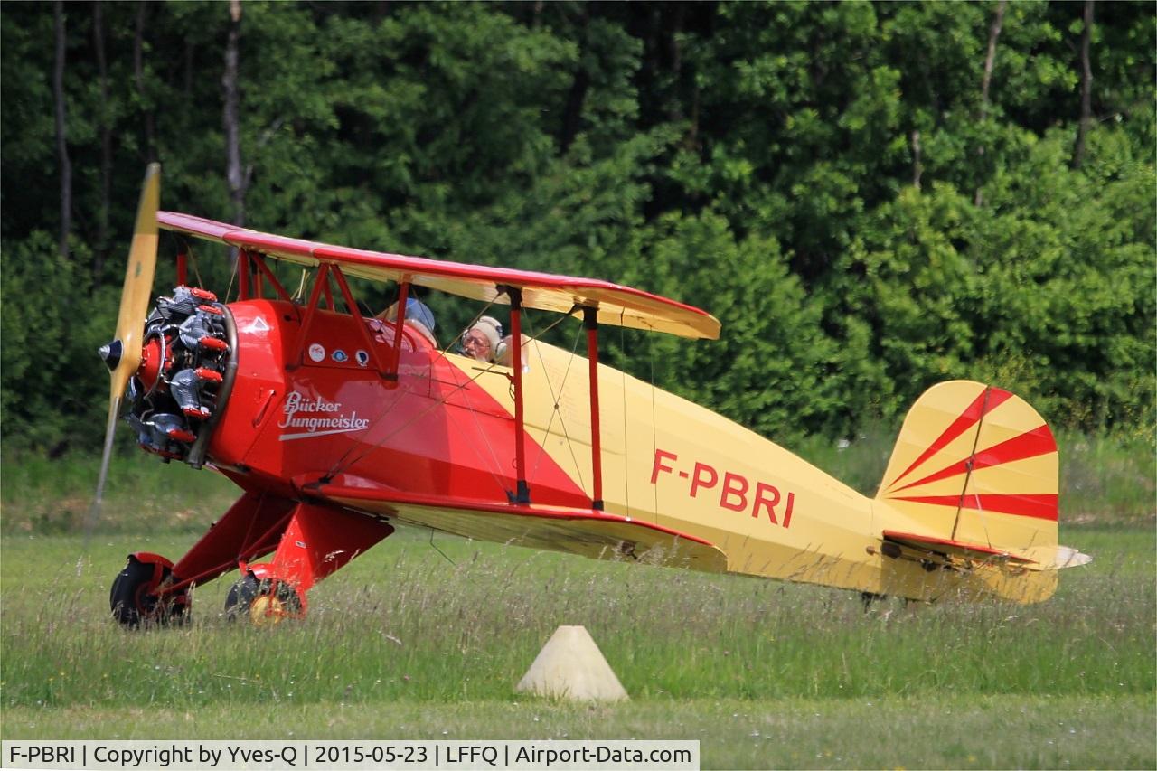 F-PBRI, 1937 Bucker Bu-133D-1 Jungmeister C/N 2008, Bucker Bu-133D-1 Jungmeister, La Ferté-Alais airfield (LFFQ) Air show 2015