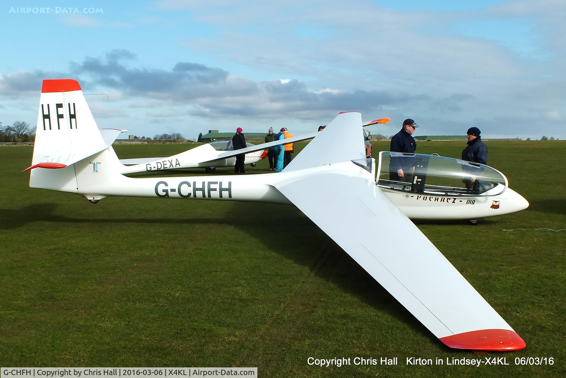 G-CHFH, 1992 PZL-Bielsko SZD-50-3 Puchacz C/N B-2059, at Kirton in Lyndsey