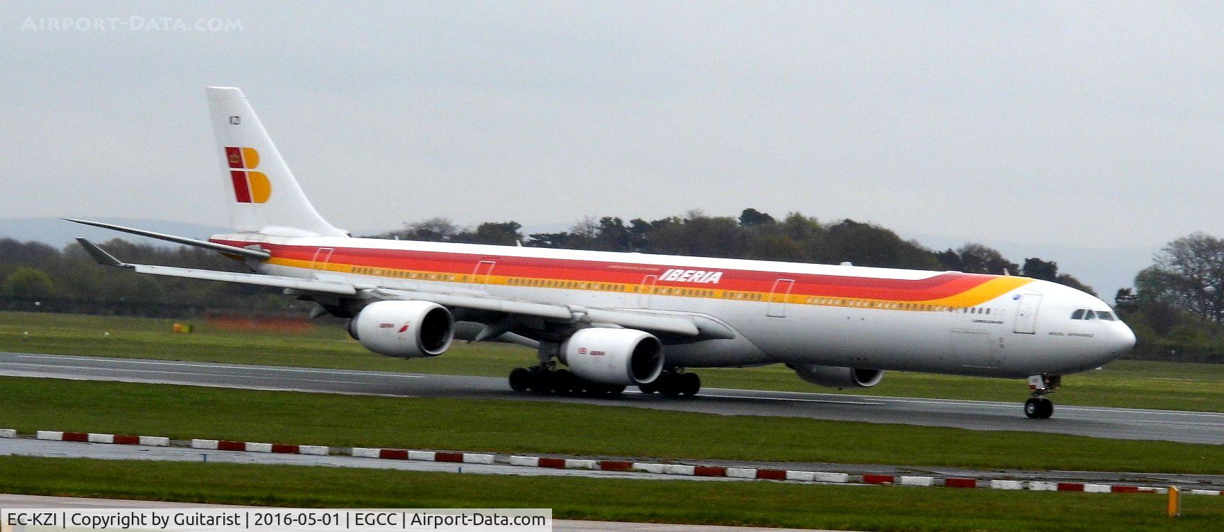 EC-KZI, 2009 Airbus A340-642 C/N 1017, At Manchester