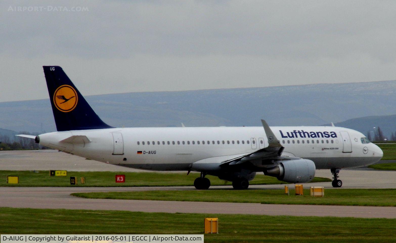 D-AIUG, 2014 Airbus A320-214 C/N 6202, At Manchester