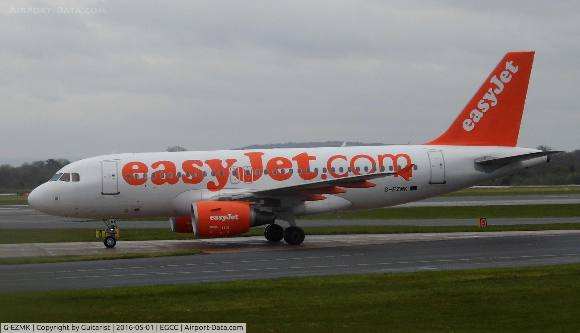 G-EZMK, 2004 Airbus A319-111 C/N 2370, At Manchester