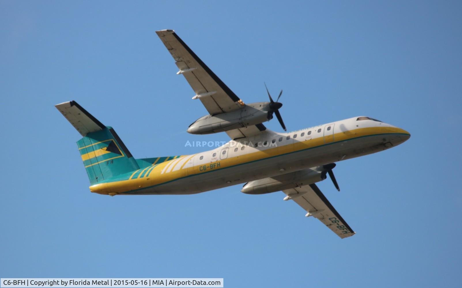 C6-BFH, 1991 De Havilland Canada DHC-8-300 Dash 8 C/N 291, Bahamas Air