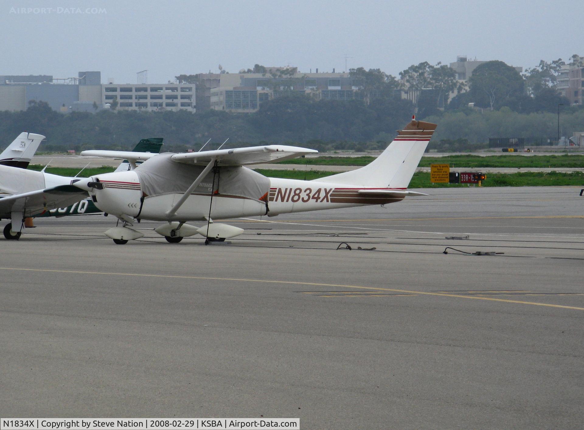 N1834X, 1964 Cessna 182H Skylane C/N 18255934, Locally-based 1964 Cessna 182H Skylane @ Santa Barbara Municipal Airport, CA