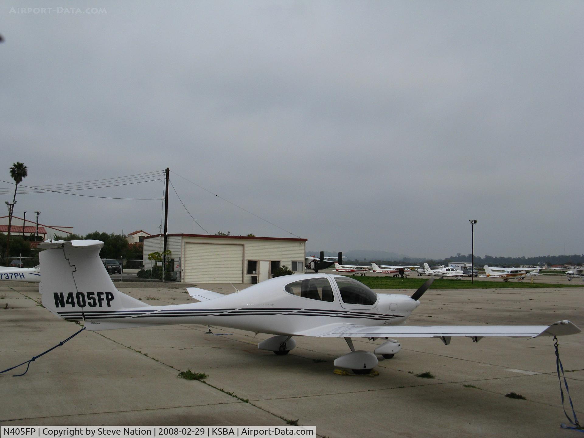 N405FP, Diamond DA-40F Diamond Star C/N 40.FC005, Locally-based 2006 Diamond DA-40F @ Santa Barbara Municipal Airport, CA (cancelled from USCAR 2012-10-17 as sold to Thailand)
