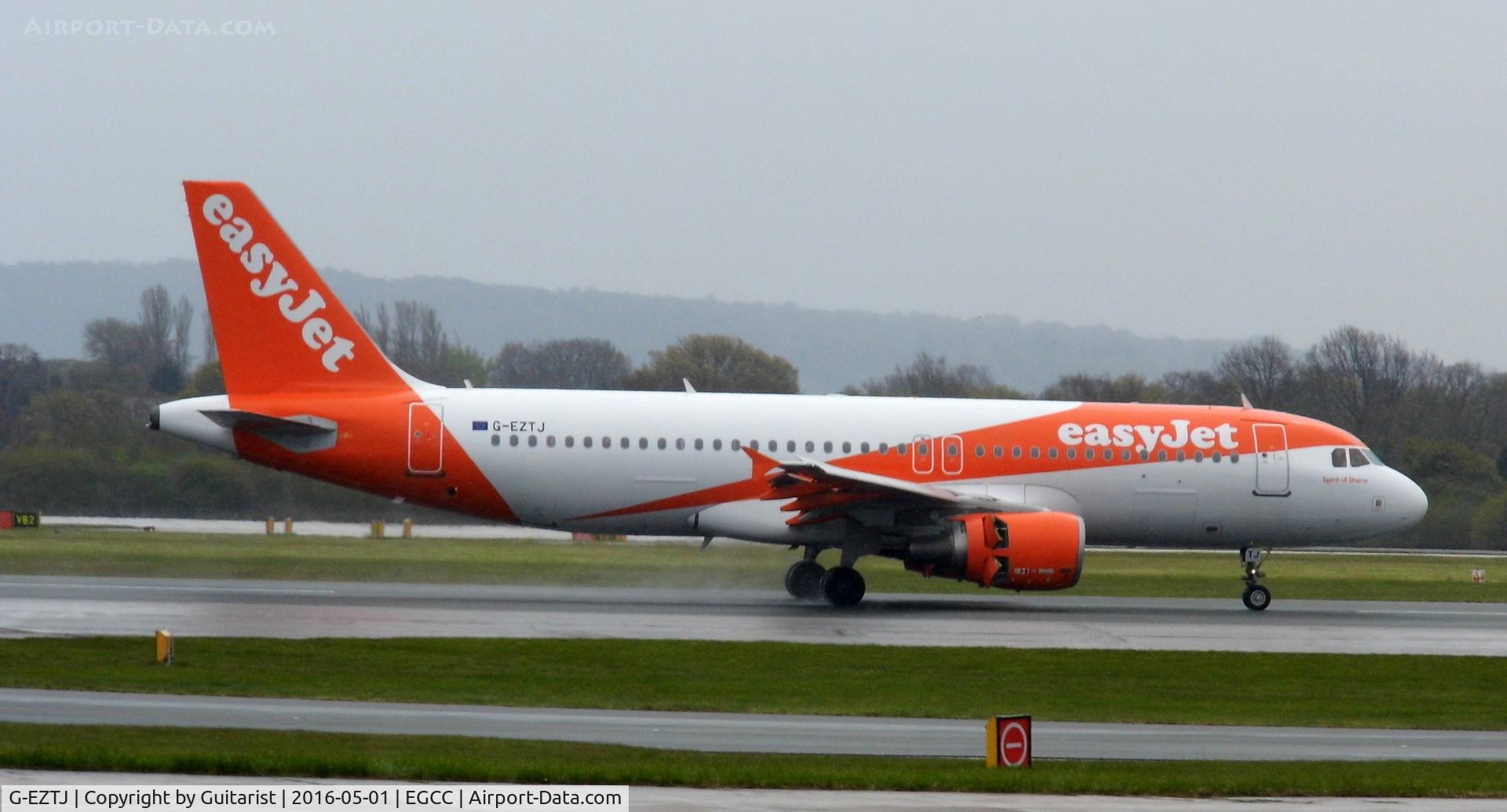 G-EZTJ, 2009 Airbus A320-214 C/N 3979, At Manchester