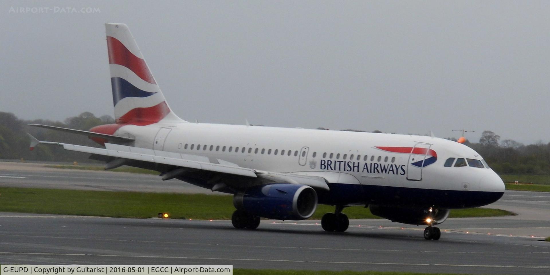 G-EUPD, 1999 Airbus A319-131 C/N 1142, At Manchester