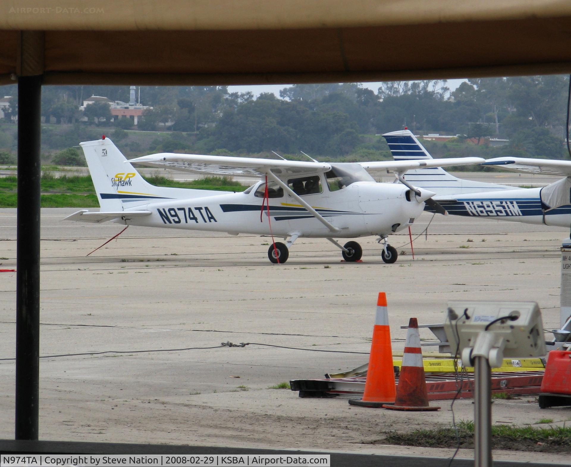 N974TA, 2002 Cessna 172S C/N 172S9074, Locally-based 2002 Cessna 172S Skyhawk registered to Envision Aviation @ Santa Barbara Municipal Airport, CA
