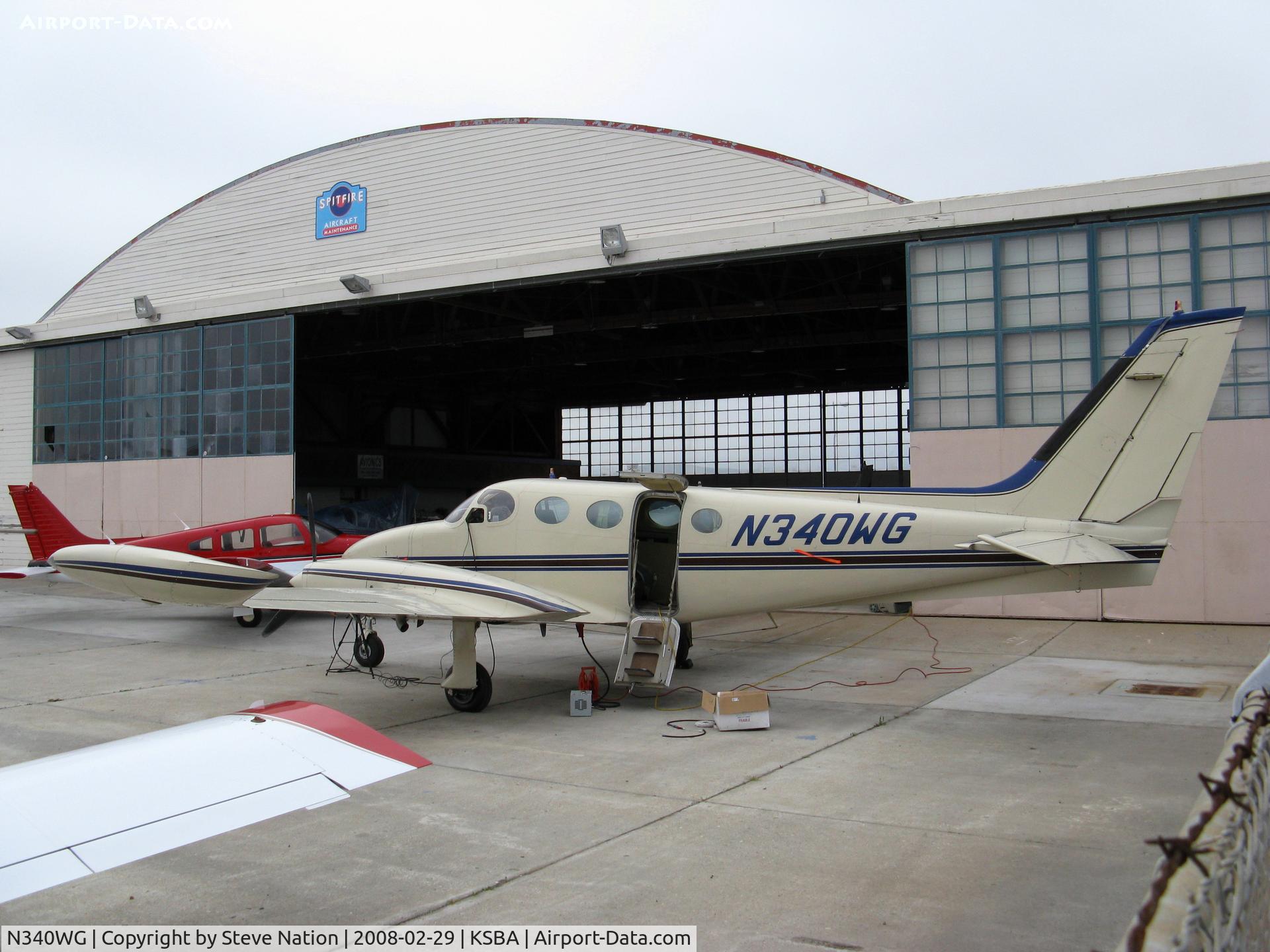N340WG, 1972 Cessna 340 C/N 340-0182, Locally-based 1972 Cessna 340 @ Santa Barbara Municipal Airport, CA