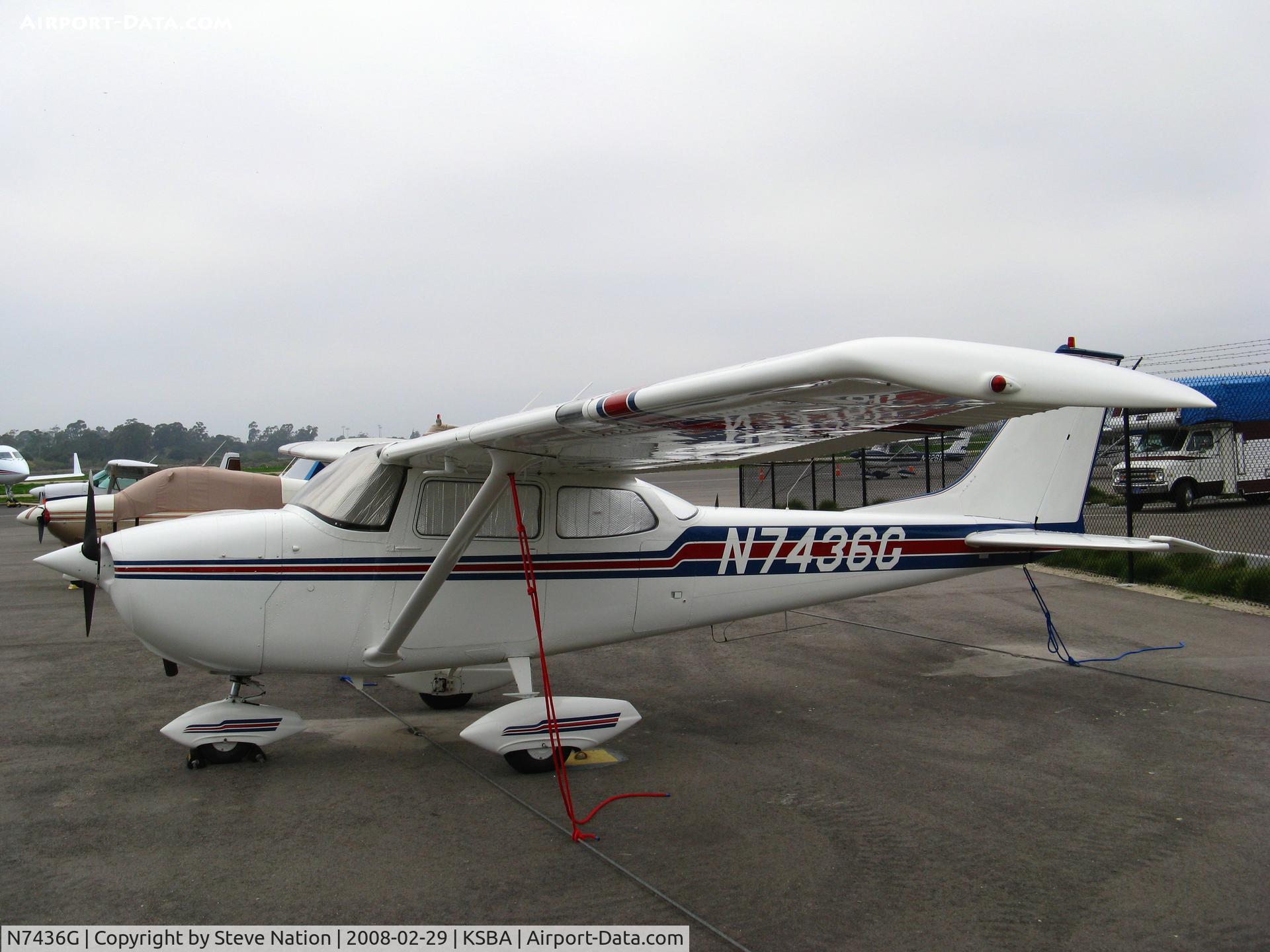 N7436G, 1970 Cessna 172K Skyhawk C/N 17259136, Locally-based 1970 Cessna 172K Skyhawk @ Santa Barbara Municipal Airport, CA (now registered to owner in Alexandria, MN)