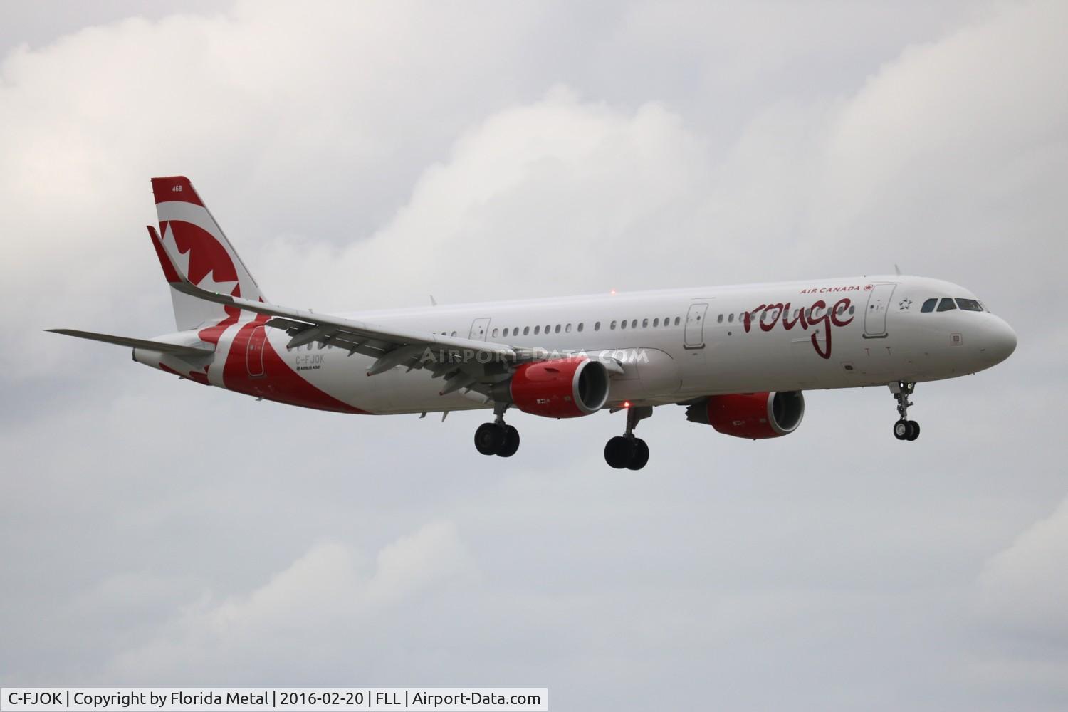 C-FJOK, 2015 Airbus A321-211 C/N 6844, Air Canada Rouge