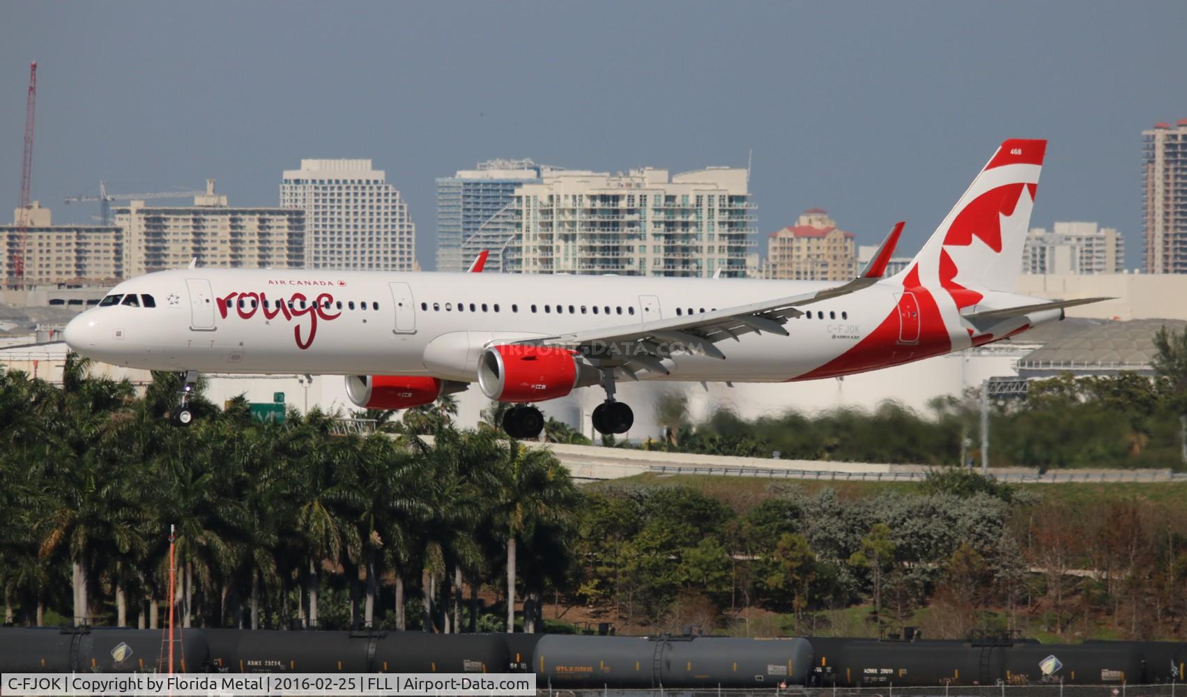C-FJOK, 2015 Airbus A321-211 C/N 6844, Air Canada Rouge