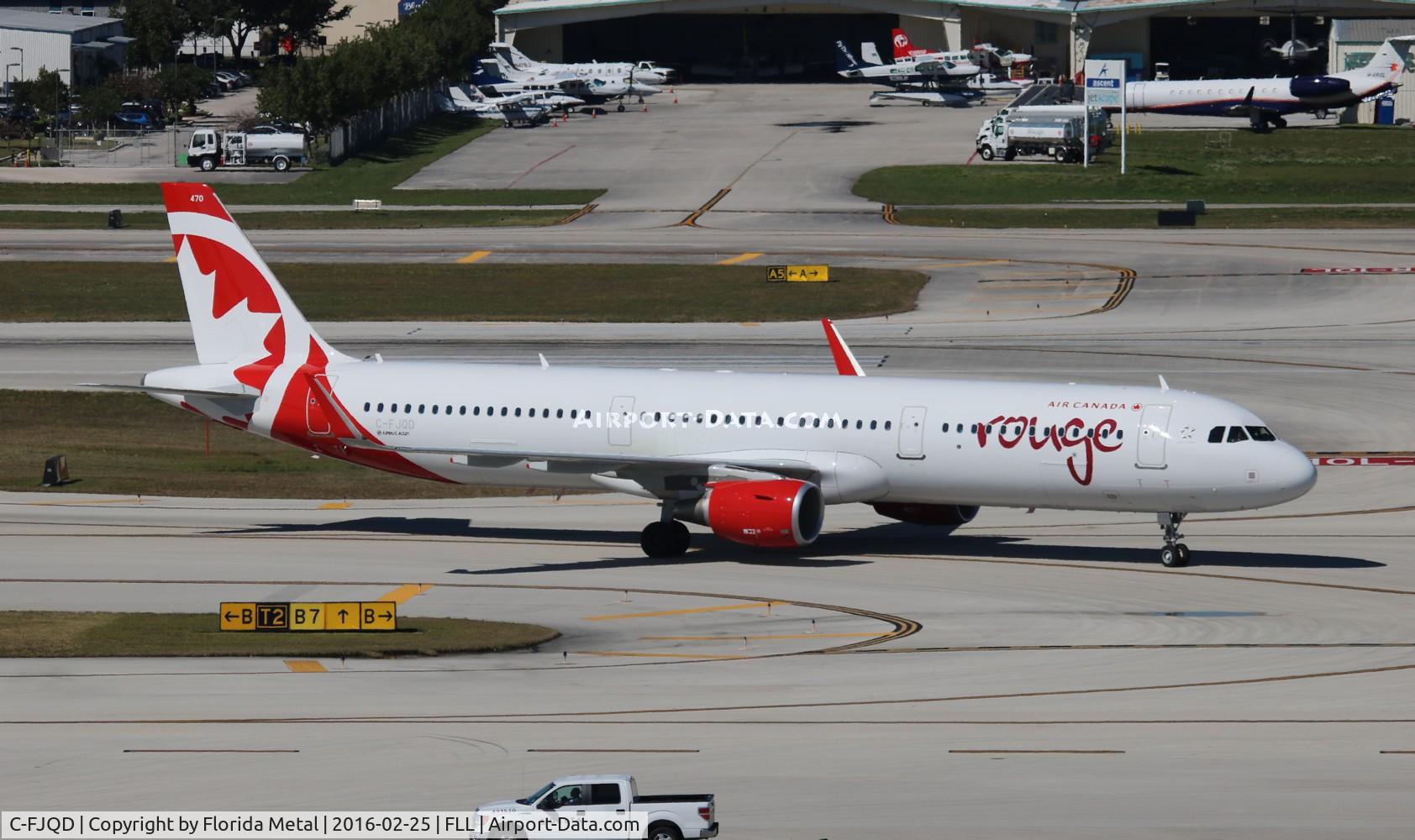 C-FJQD, 2015 Airbus A321-211 C/N 6884, Air Canada Rouge