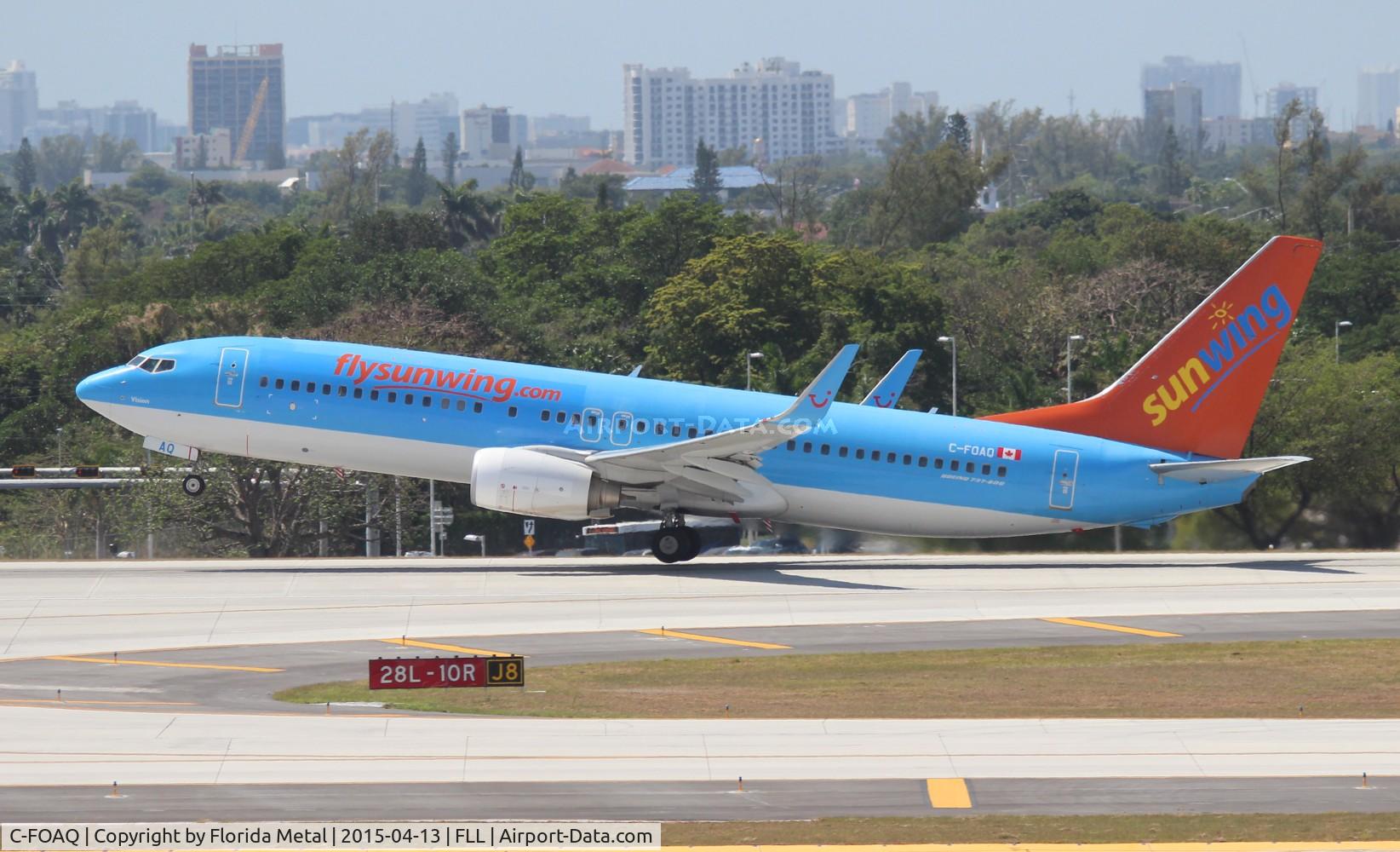 C-FOAQ, 2009 Boeing 737-8K5 C/N 35148, Sunwing