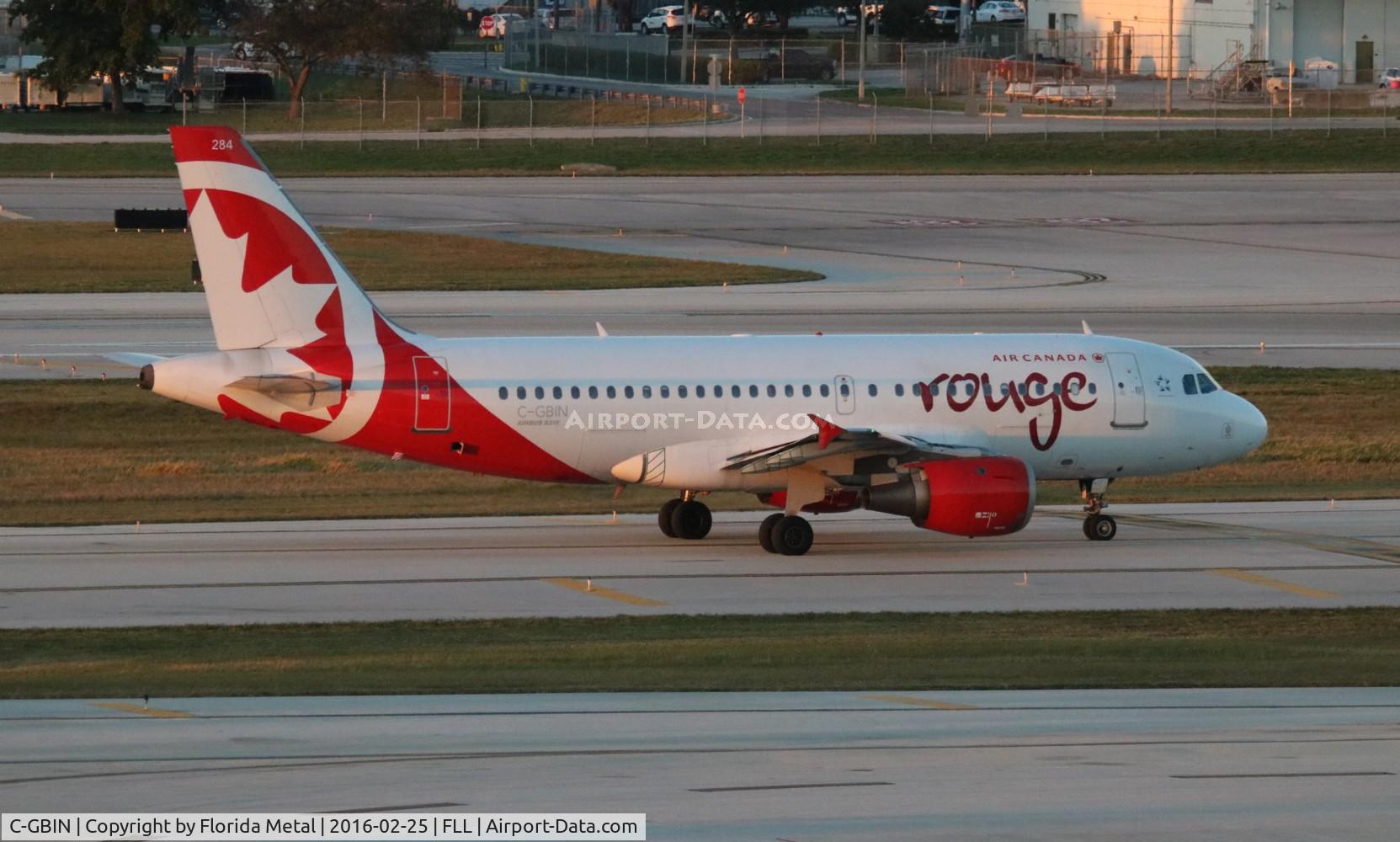 C-GBIN, 1998 Airbus A319-114 C/N 845, Air Canada Rouge