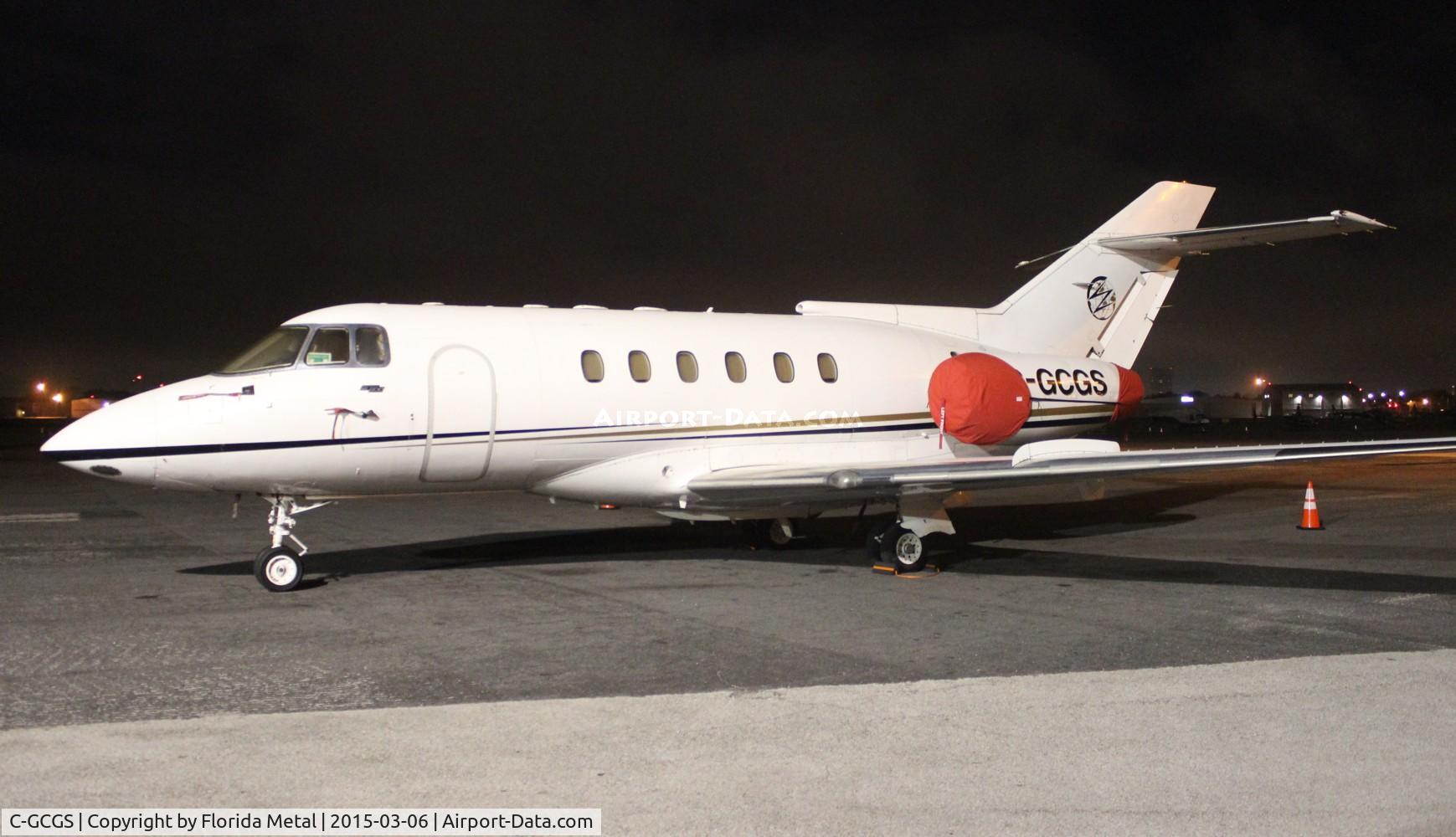 C-GCGS, 1988 British Aerospace BAe 125 Series 800A C/N 258123, Hawker 800A