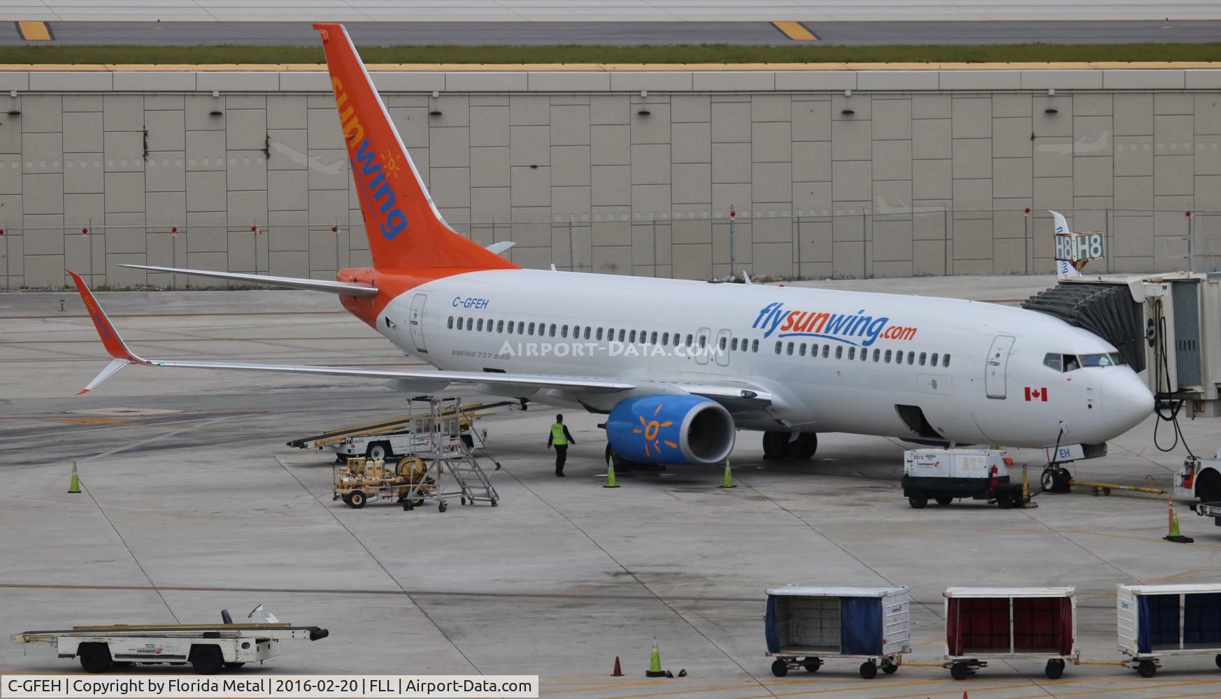 C-GFEH, 2015 Boeing 737-8GS C/N 41608, Sunwing