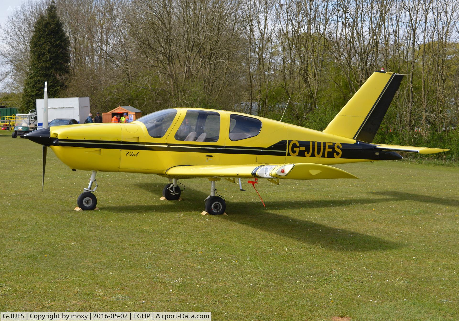 G-JUFS, 1989 Socata TB-9 Tampico Club C/N 928, Socata TB9 Tampico at Popham. Ex EI-BYG