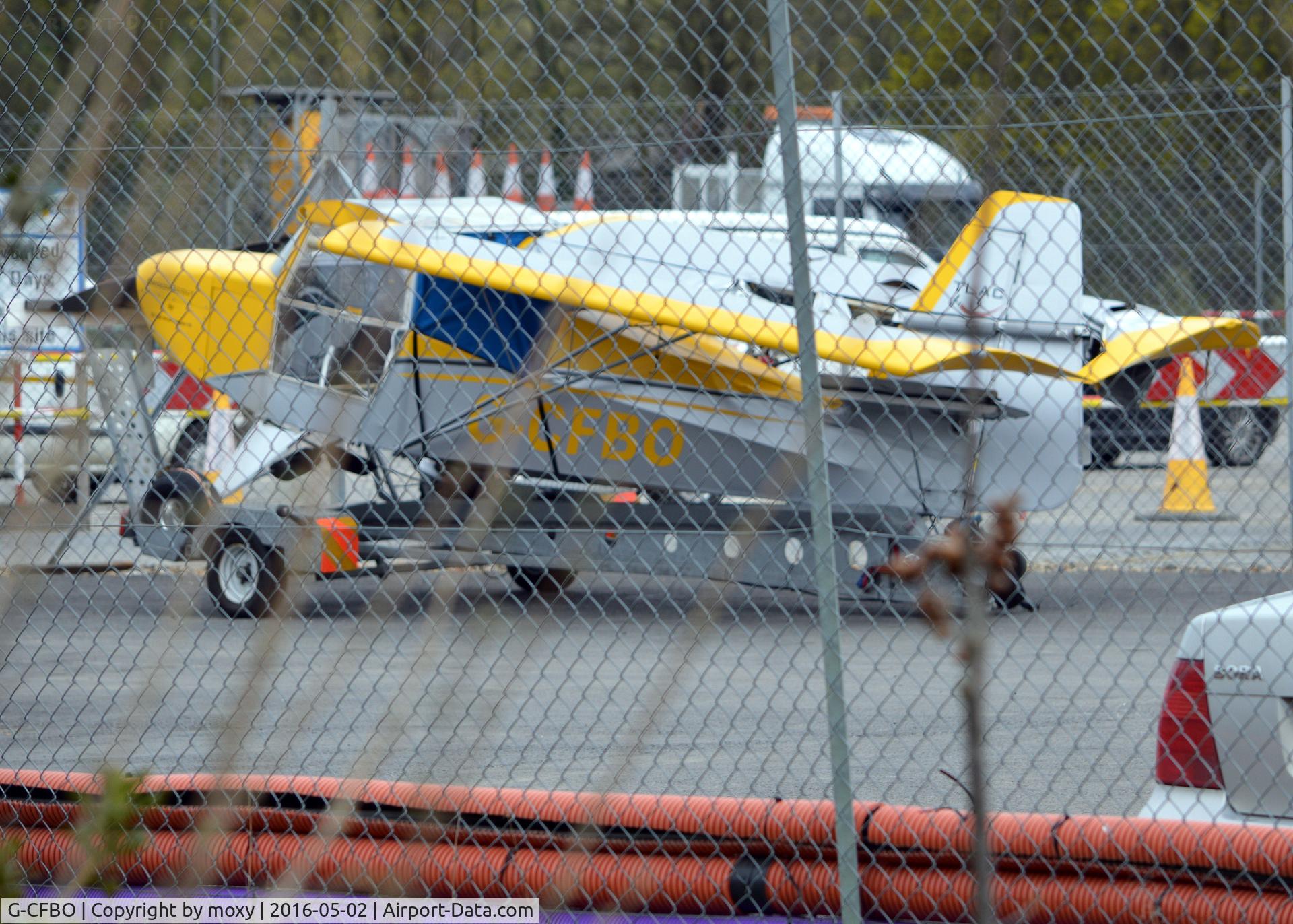 G-CFBO, 2007 Just Aircraft Escapade C/N BMAA/HB/538, Thornton JF Escapade in Balfour Beatty's facility in Windlesham.