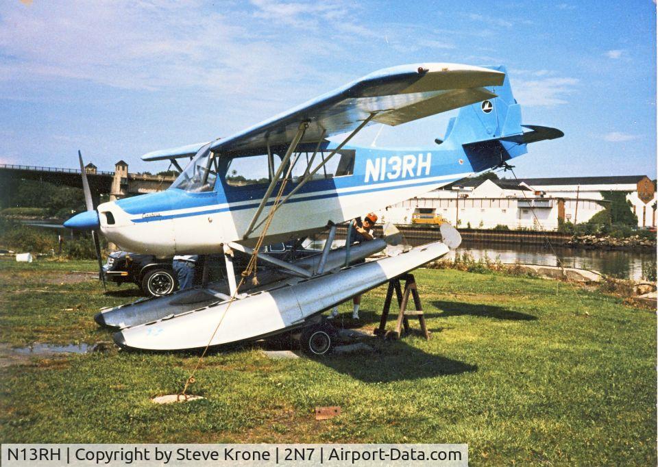N13RH, 1973 Bellanca 7ECA Citabria C/N 973-73, N13RH at Little Ferry Seaplane Base, New Jersey. circa 1982