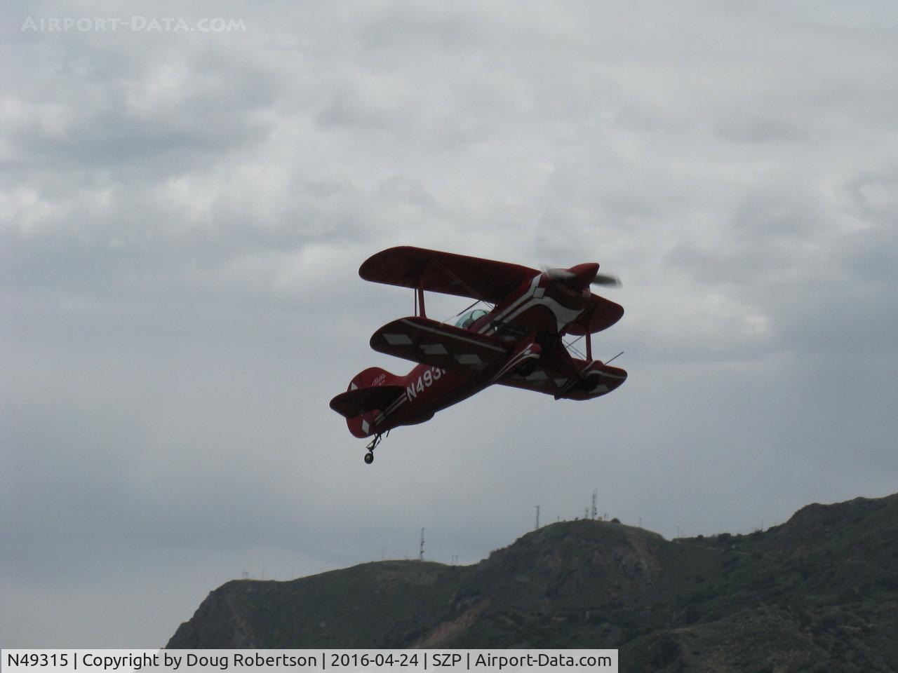 N49315, 1983 Pitts S-1T Special C/N 1013, 1983 Pitts AEROBATICS S-1T SPECIAL, Lycoming AEIO-360 180 Hp, fast rate takeoff climb Rwy 22