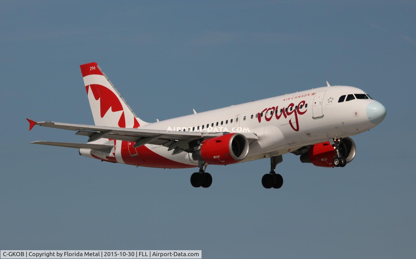 C-GKOB, 2002 Airbus A319-112 C/N 1853, Rouge