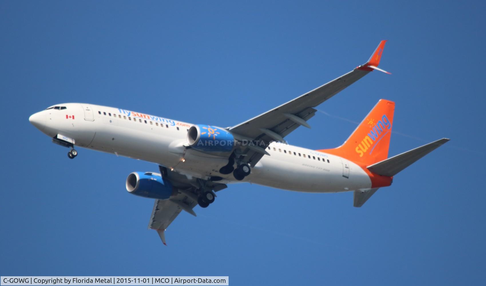 C-GOWG, 2010 Boeing 737-86J C/N 37757, Sunwing