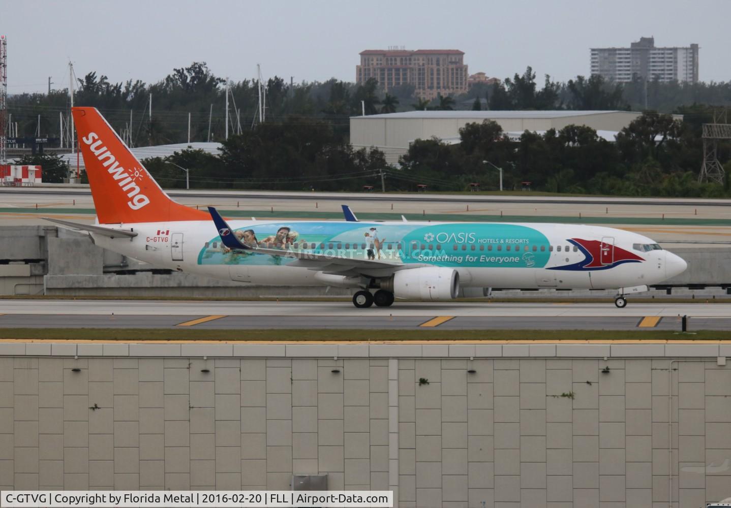 C-GTVG, 2007 Boeing 737-8Q8 C/N 30719, Sunwing
