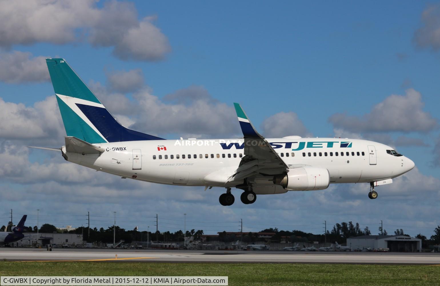 C-GWBX, 2005 Boeing 737-7CT C/N 34156, Westjet