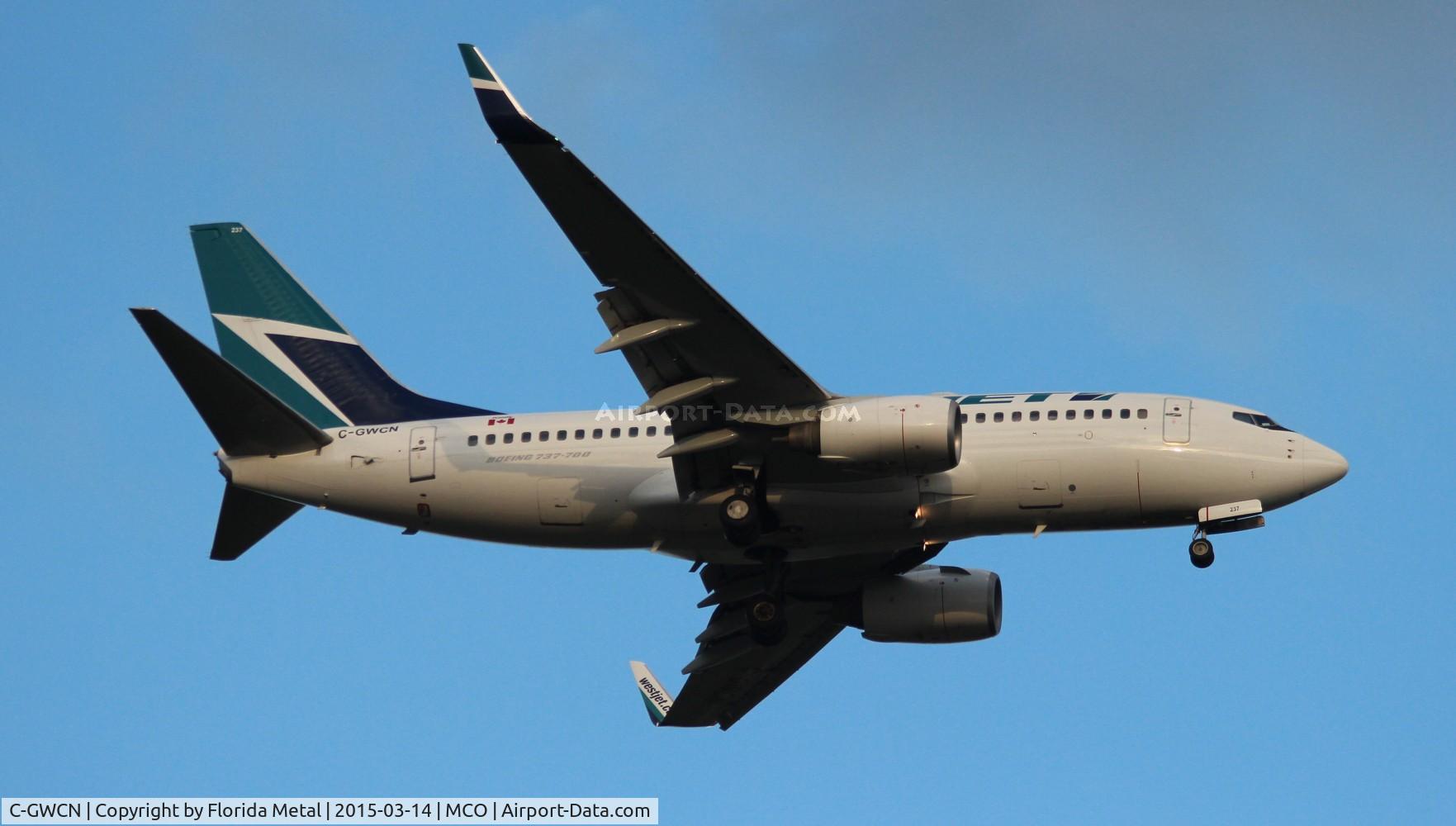 C-GWCN, 2005 Boeing 737-7CT C/N 34157, Westjet