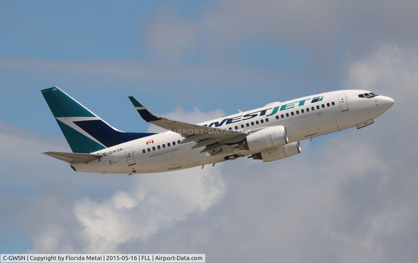C-GWSN, 2009 Boeing 737-7CT C/N 37089, Westjet