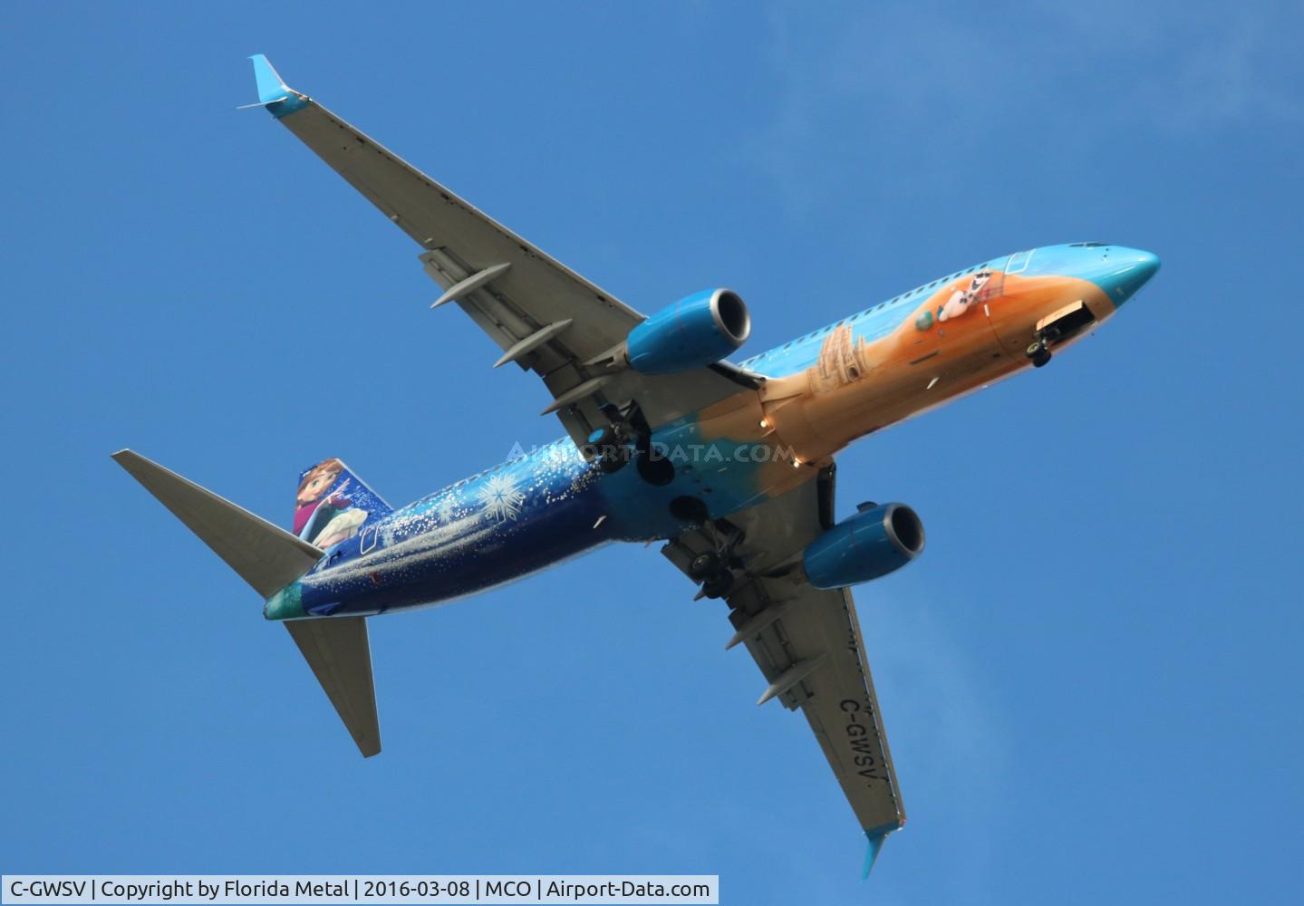 C-GWSV, 2009 Boeing 737-8CT C/N 37158, Westjet Frozen