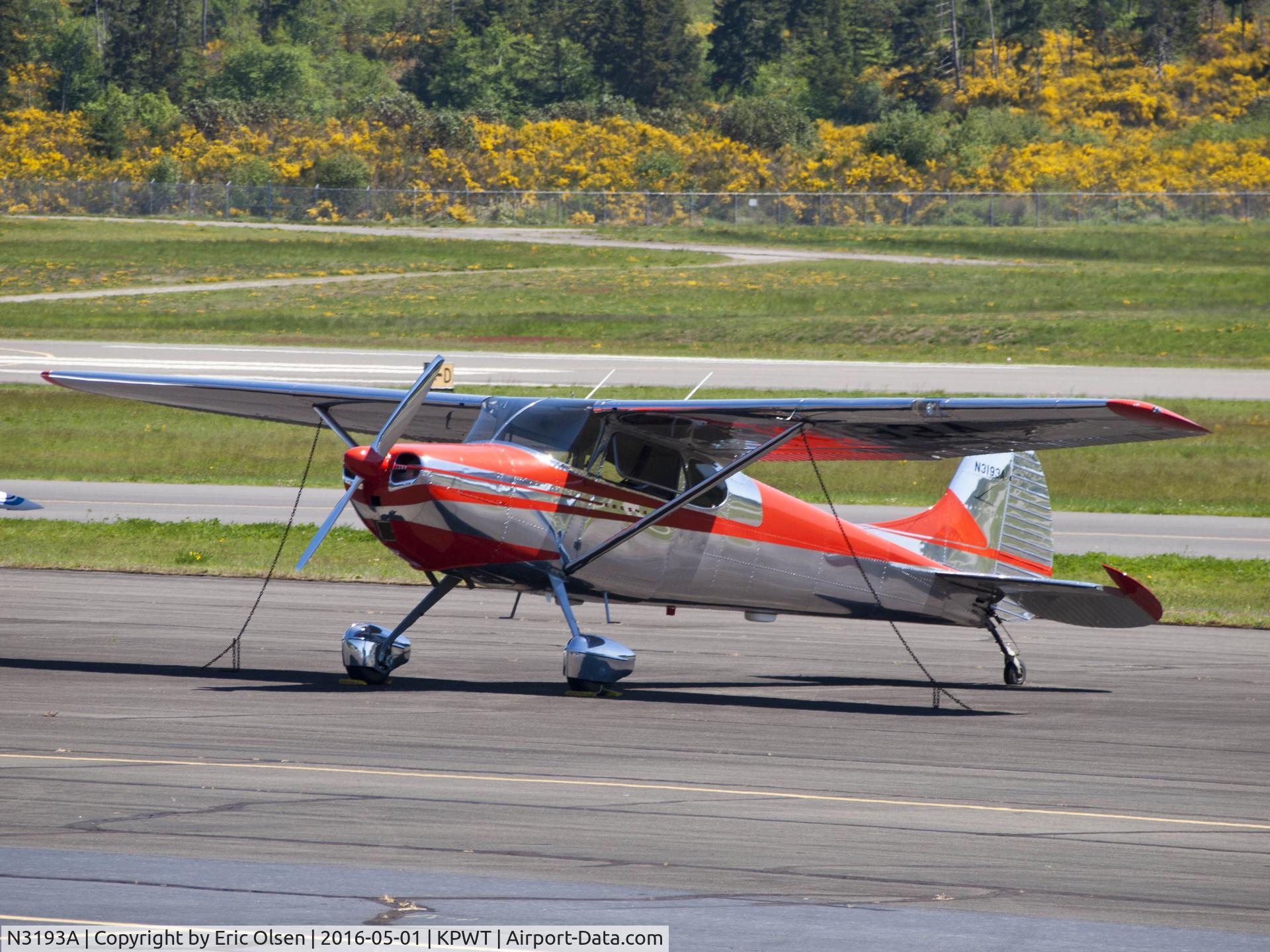 N3193A, 1953 Cessna 170B C/N 25837, Cessna 170B at Bremerton.