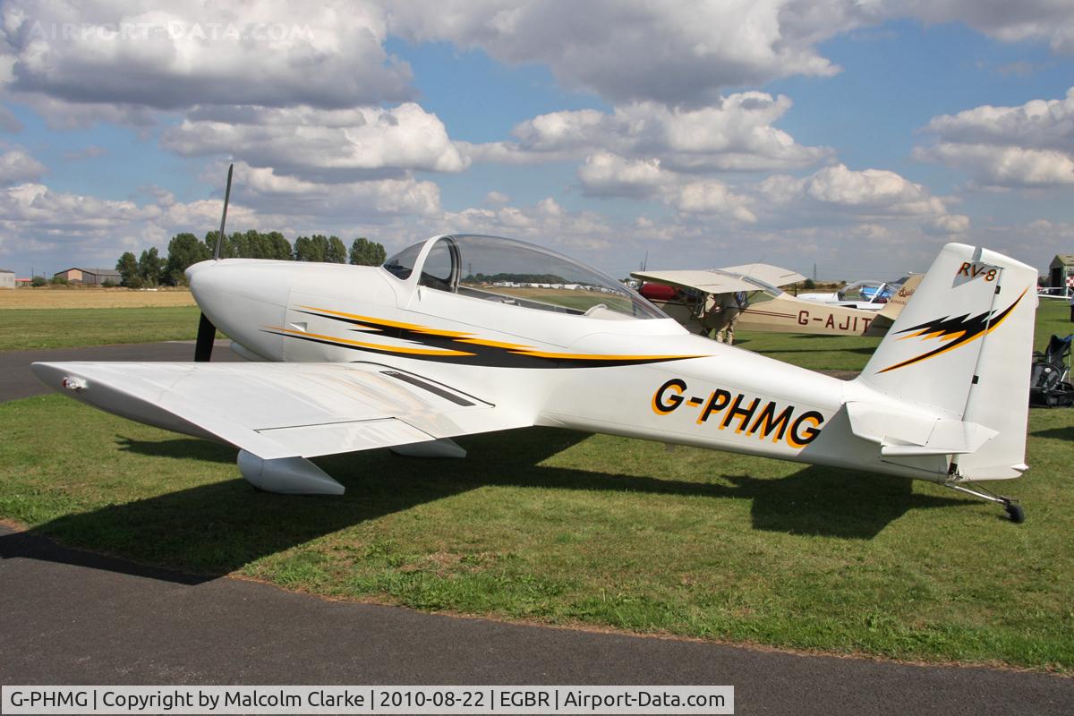 G-PHMG, 2007 Vans RV-8 C/N PFA 303-13639, Vans RV-8 at The Real Aeroplane Company's  Summer Madness & All Comers Fly-In at Breighton Airfield in August 2010.