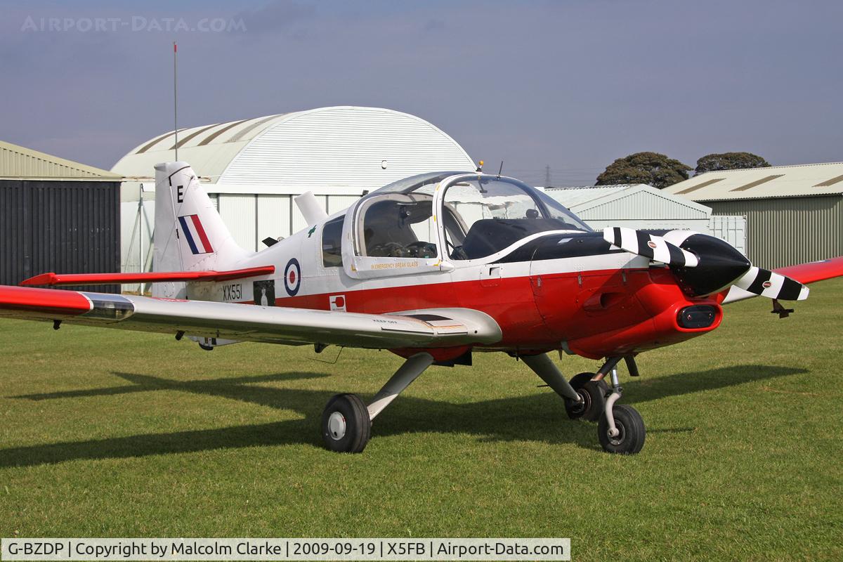 G-BZDP, 1974 Scottish Aviation Bulldog T.1 C/N BH120/244, Scottish Aviation Bulldog T.1, Fishburn Airfield, September 2009.