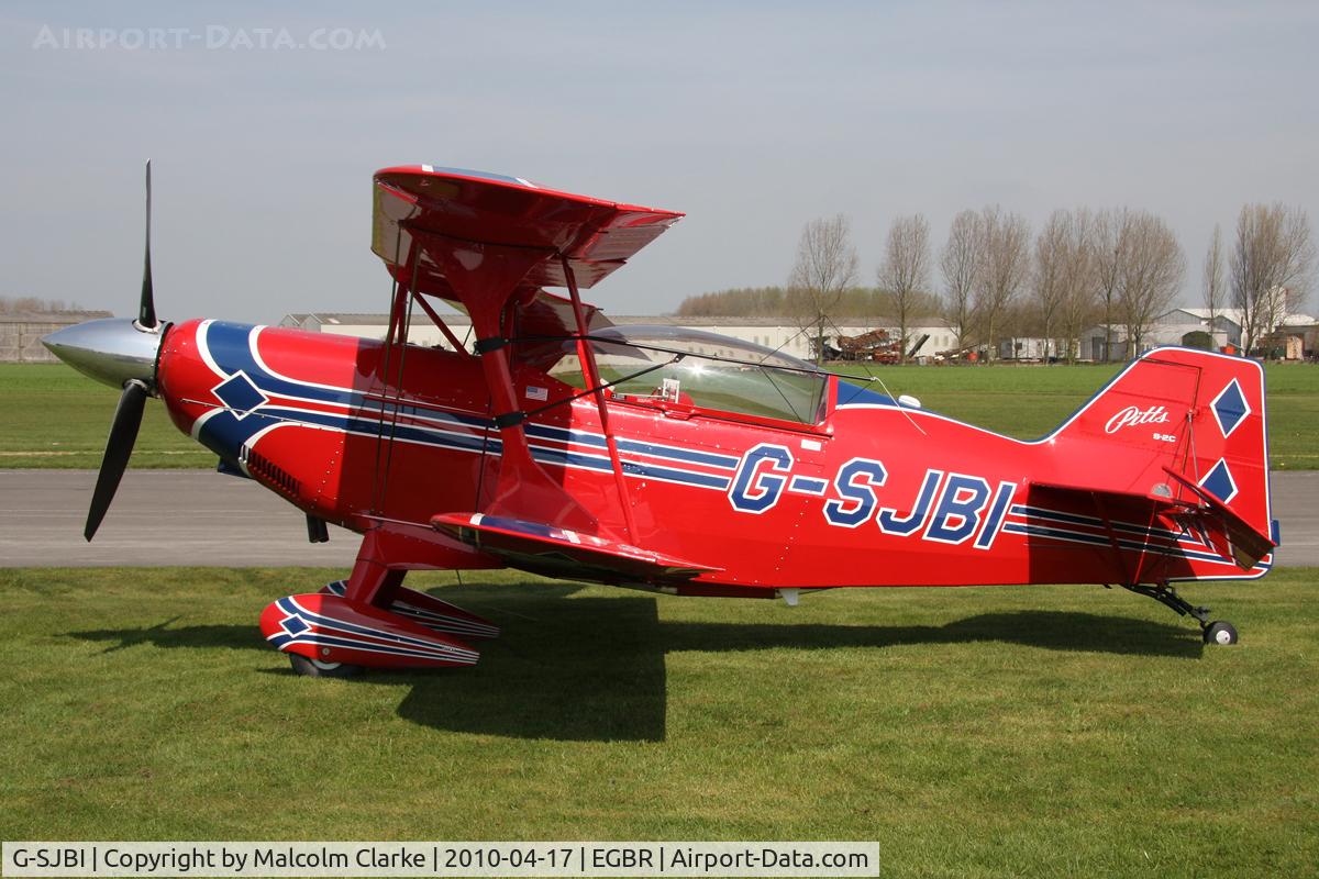 G-SJBI, 2007 Aviat Pitts S-2C Special C/N 6082, Aviat Pitts S-2C Special. Winner of the 2010 John McLean Trophy competition at Breighton Airfield, April 17th 2010.