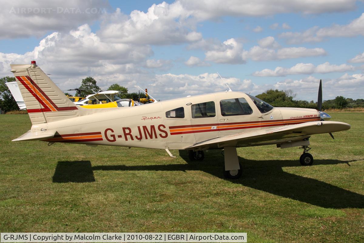 G-RJMS, 1978 Piper PA-28R-201 Cherokee Arrow III C/N 28R-7837059, Piper PA-28R-201 at The Real Aircraft Company's Summer Fly-In, Breighton Airfield, August 22nd 2010.