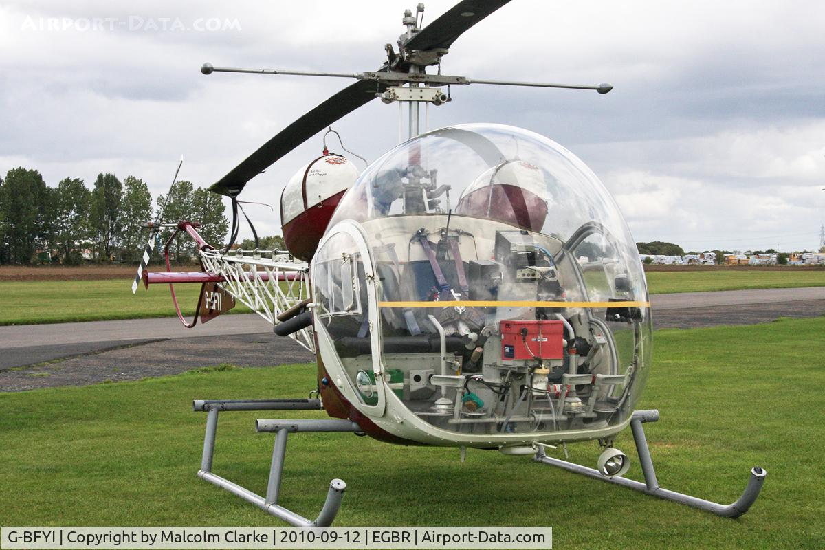 G-BFYI, 1965 Westland 47G-3B-1 C/N WAN-17, Westland 47G-3B-1 at The Real Aeroplane Company's Helicopter Fly-In, September 2010.
