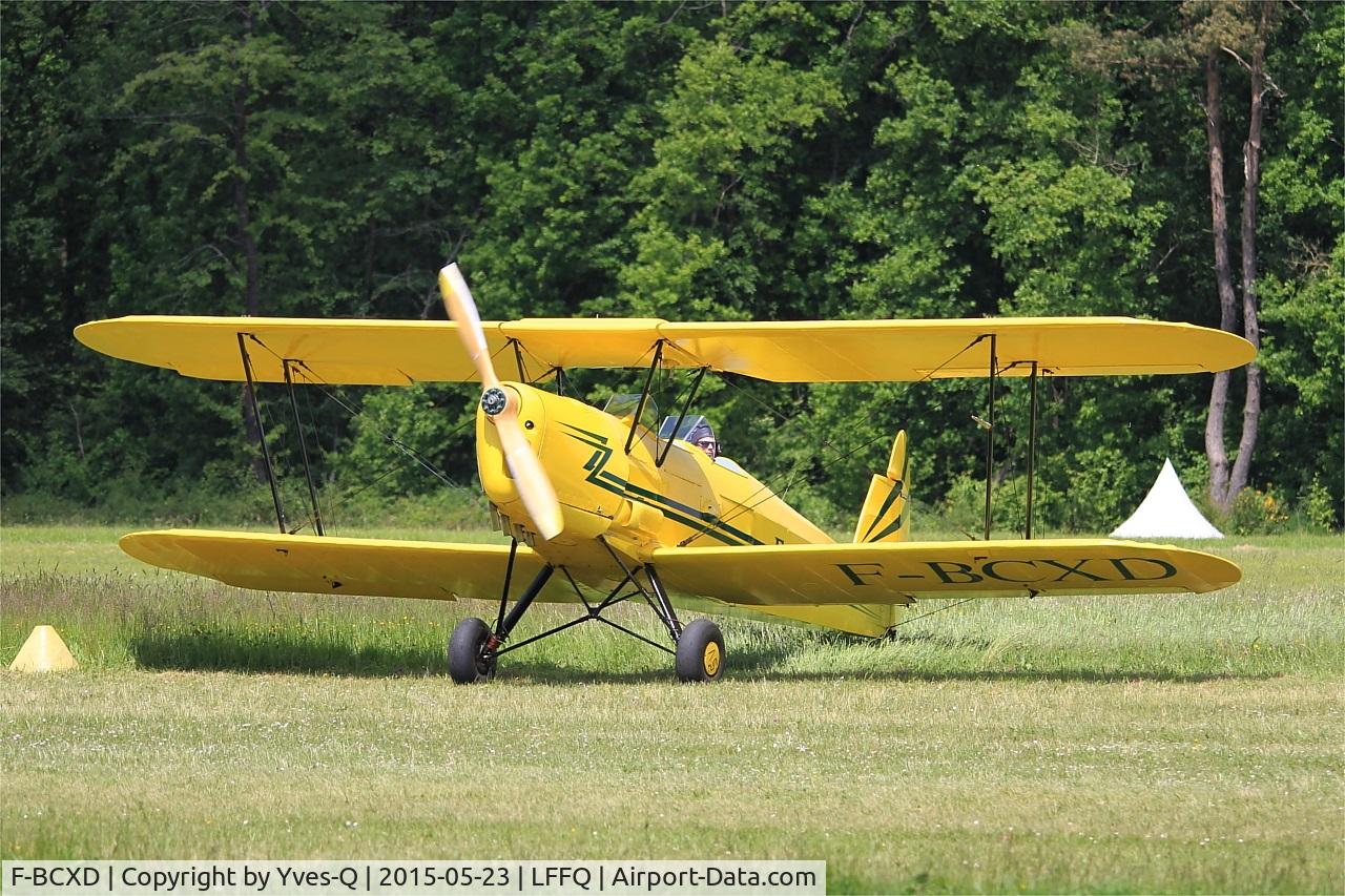 F-BCXD, 1946 Stampe and Vertongen SV-4A C/N 438, Stampe-Vertongen SV-4A, Taxiing to parking area, La Ferté-Alais Airfield (LFFQ) Air show 2015