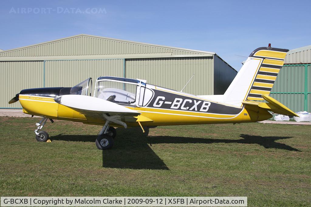G-BCXB, 1974 Socata Rallye 100ST Galopin C/N 2546, Morane-Saulnier Rallye 100ST, Fishburn Airfield, September 2009.