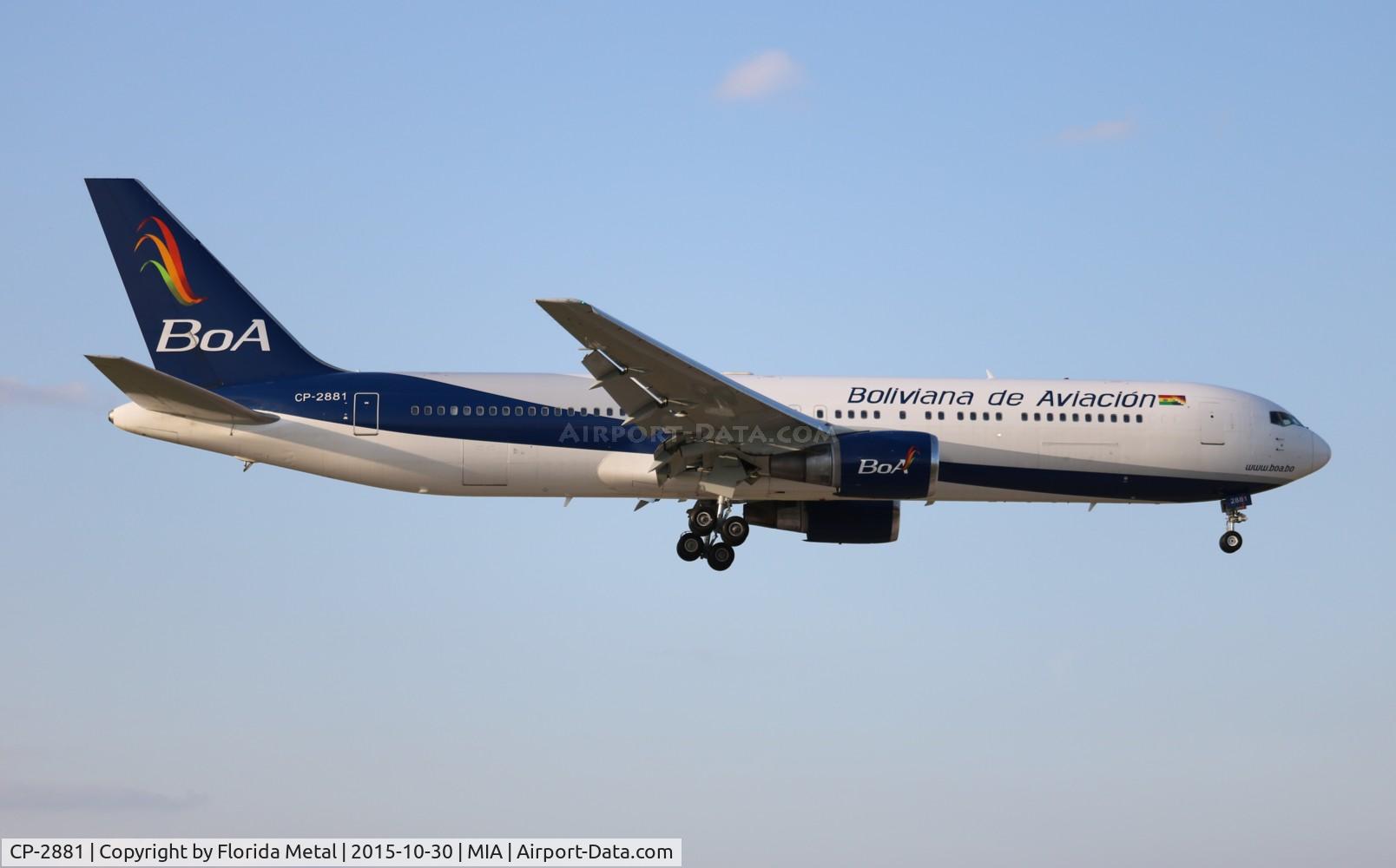CP-2881, 1994 Boeing 767-33A/ER C/N 27377, BoA Boliviana