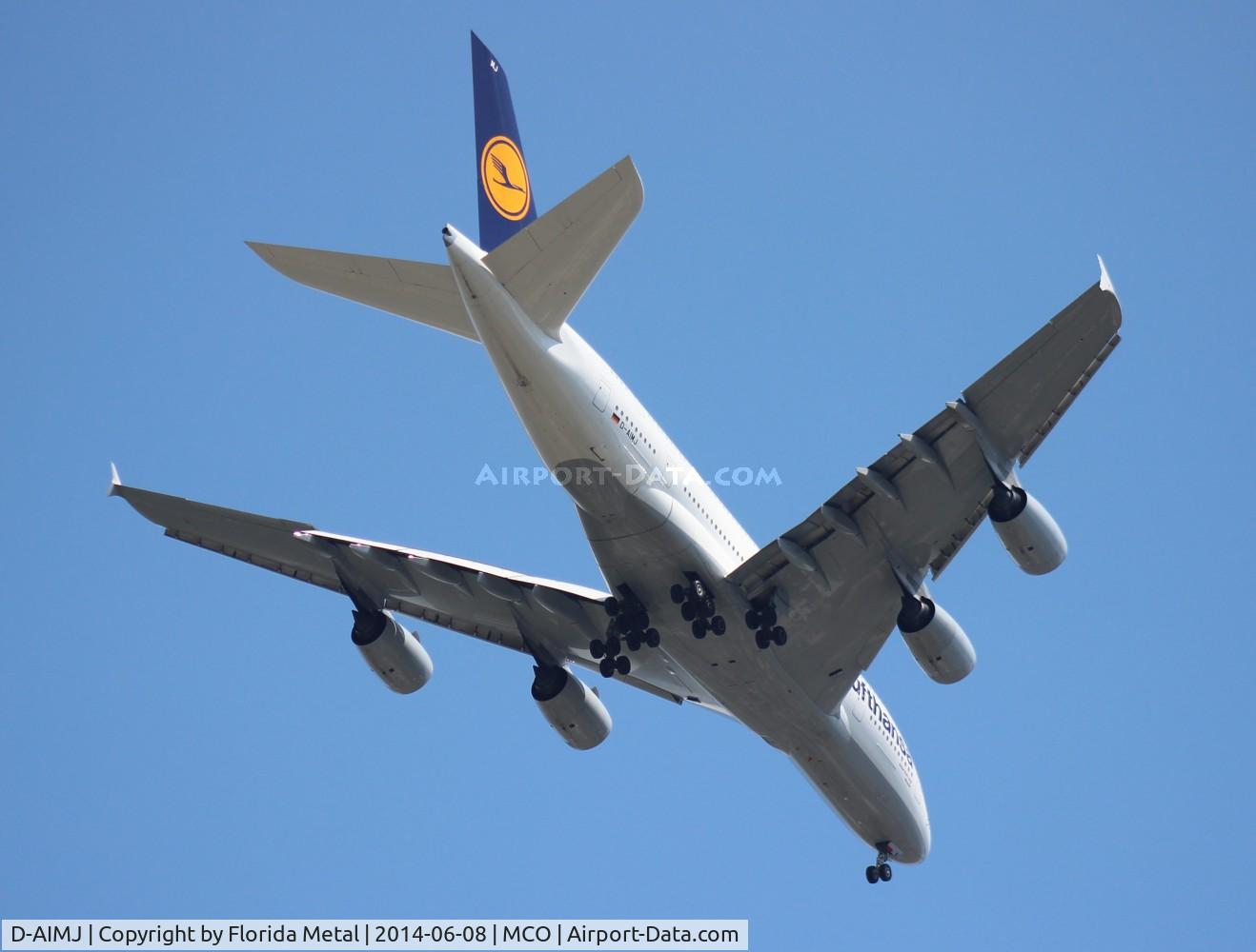 D-AIMJ, 2011 Airbus A380-841 C/N 073, Miami weather diversion to Orlando taken from my backyard