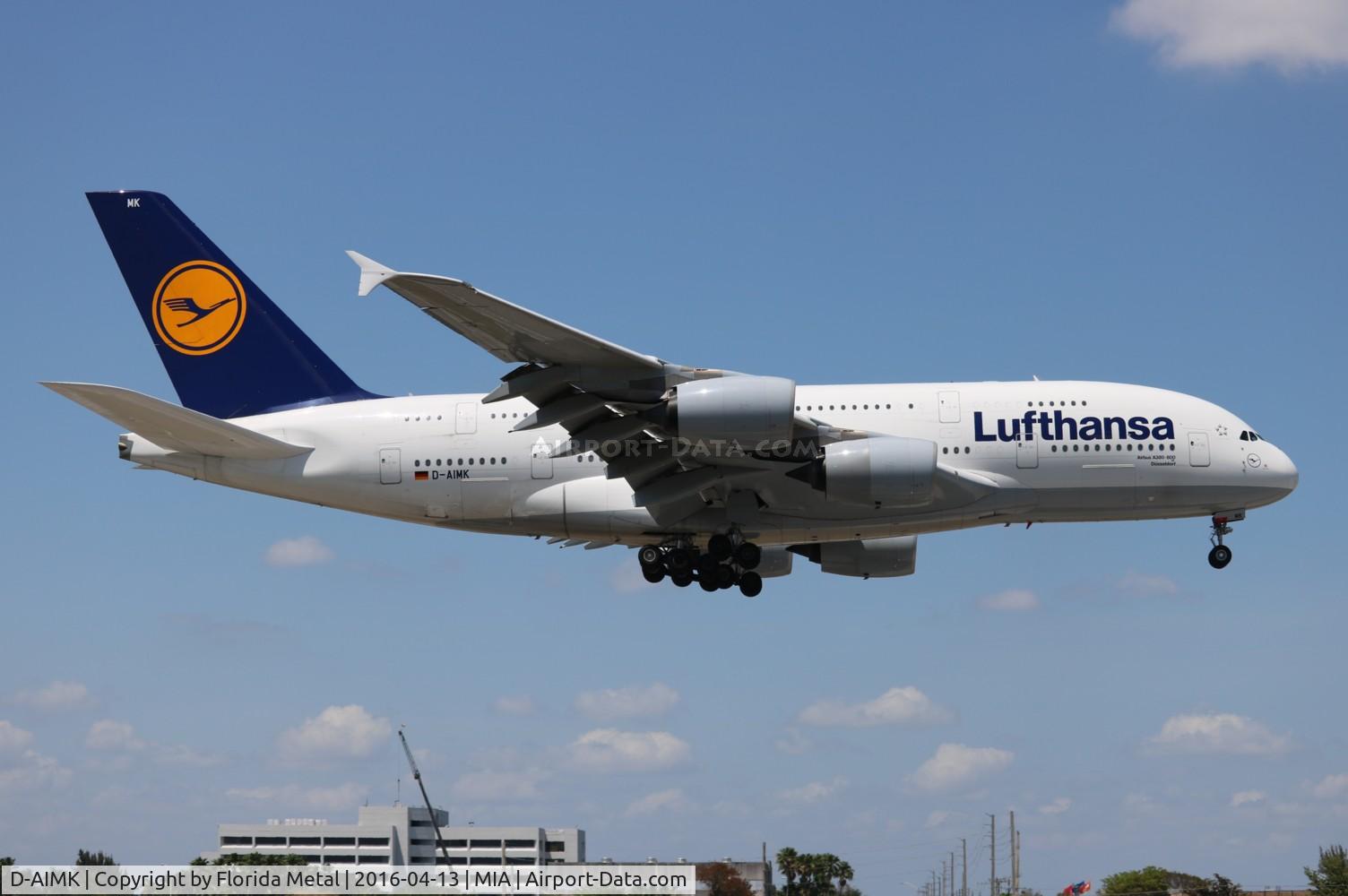 D-AIMK, 2013 Airbus A380-841 C/N 118, Lufthansa