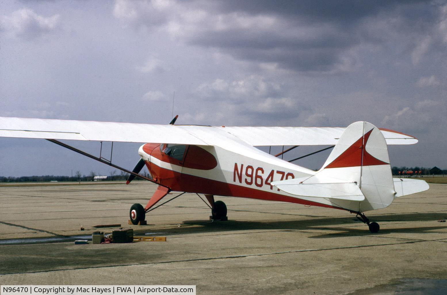 N96470, 1946 Taylorcraft BC12-D C/N 8770, After re-covering and painting