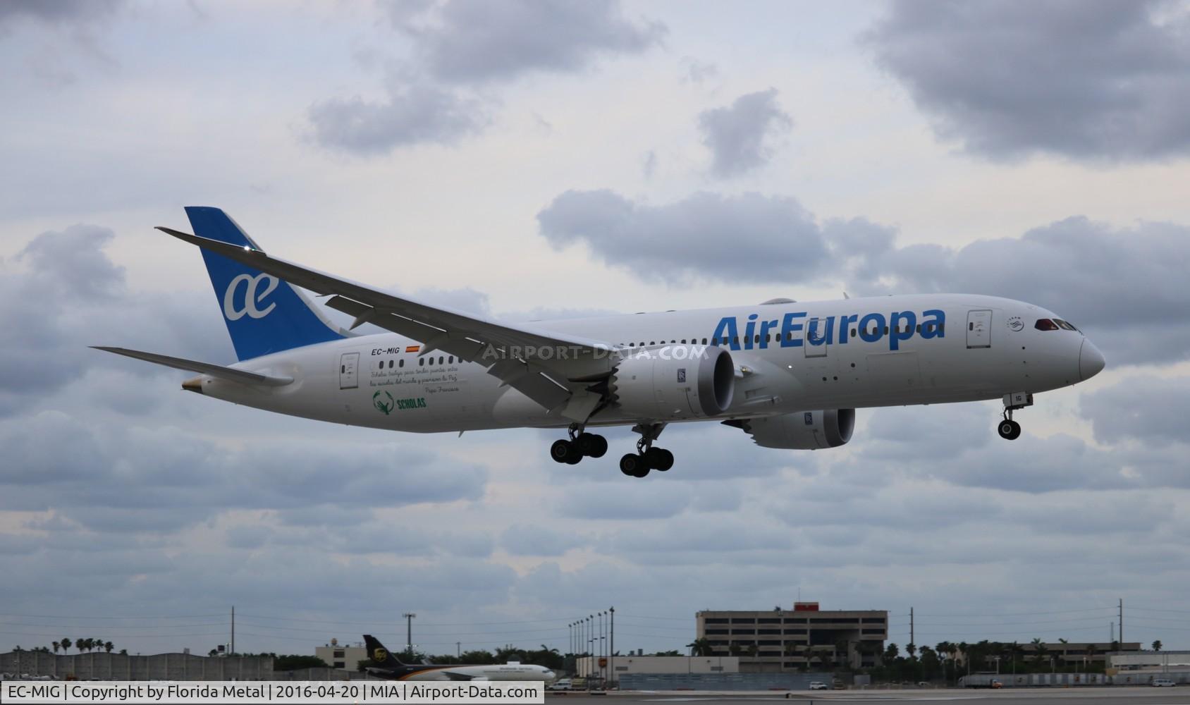 EC-MIG, 2016 Boeing 787-8 Dreamliner C/N 36412, Air Europa