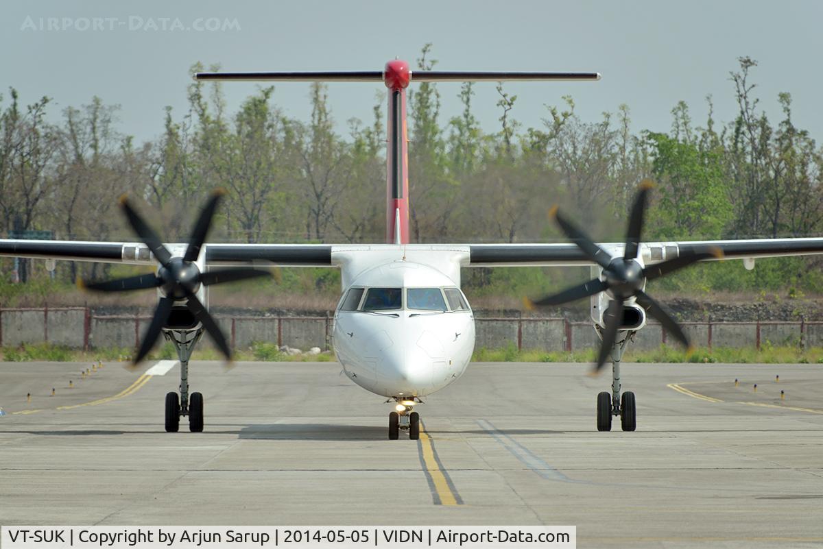 VT-SUK, 2012 De Havilland Canada DHC-8-402Q Dash 8 C/N 4398, 'Sarson' arriving from Delhi.