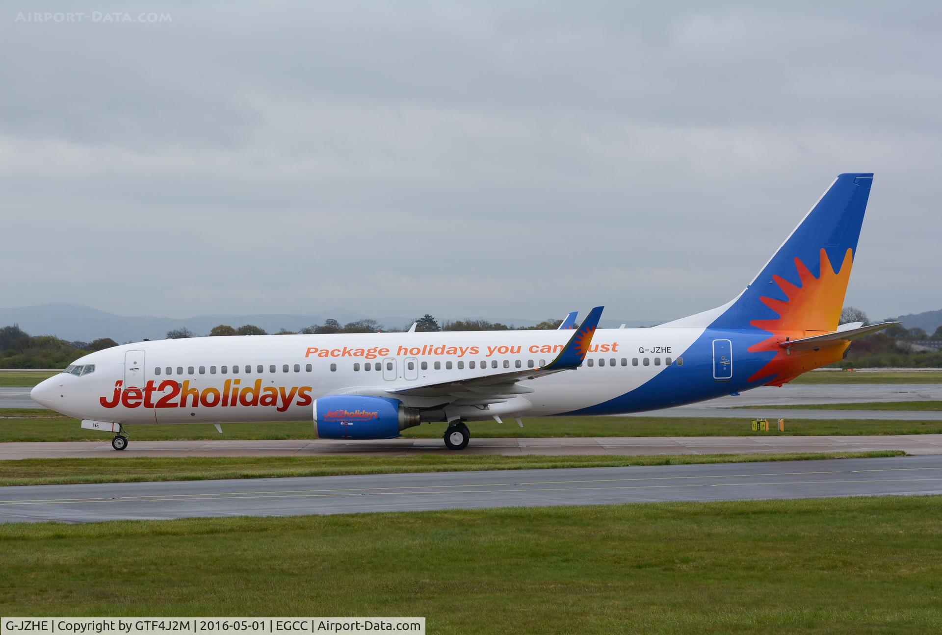 G-JZHE, 2000 Boeing 737-8K2 C/N 30390, G-JZHE at Manchester 1.5.16