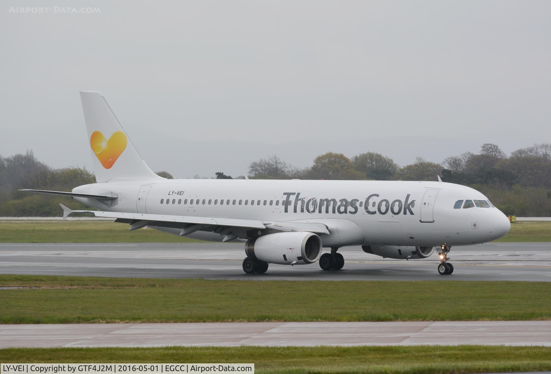 LY-VEI, 1998 Airbus A320-233 C/N 0902, LY-VEI operated by Thomas Cook AL at Manchester 1.5.16